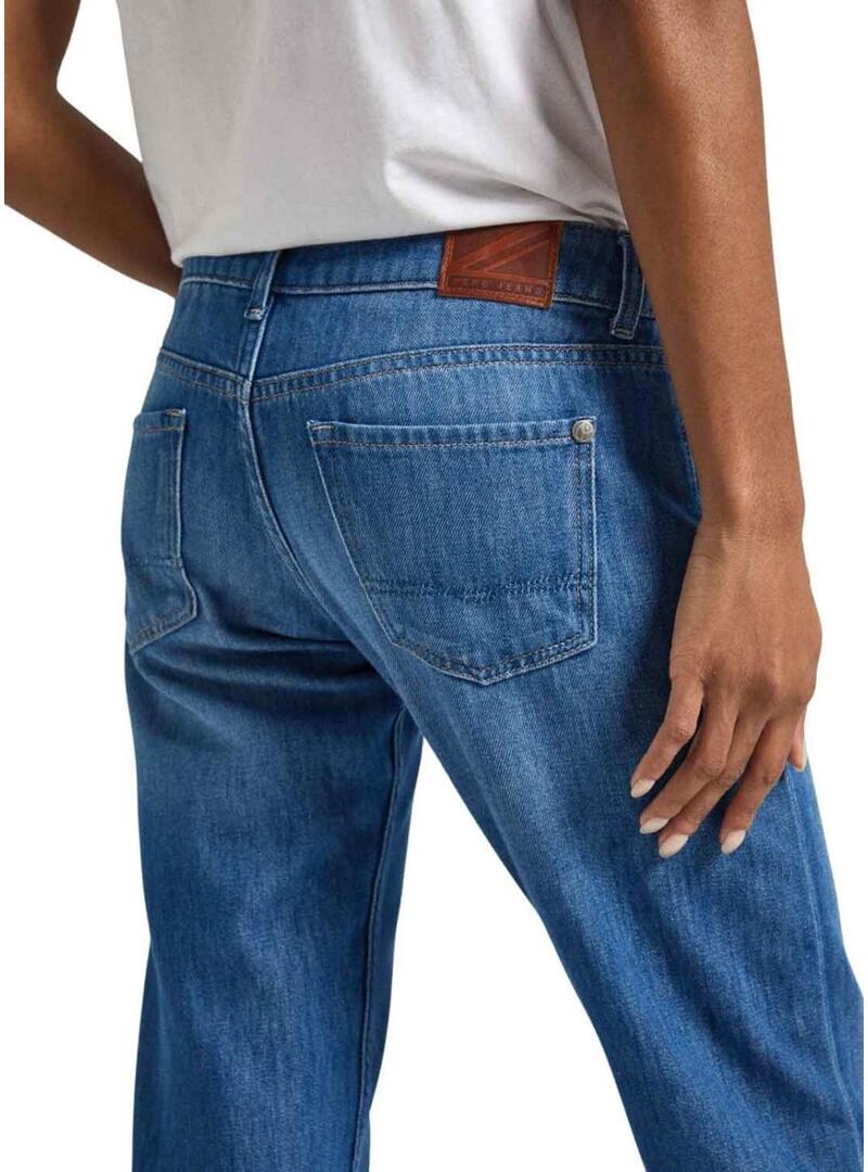 Jeans Slim Pepe Jeans in denim per donna.