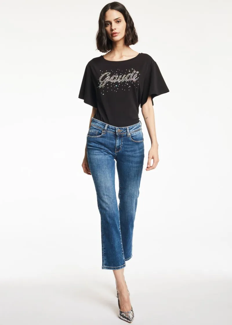 Jeans straight cropped
