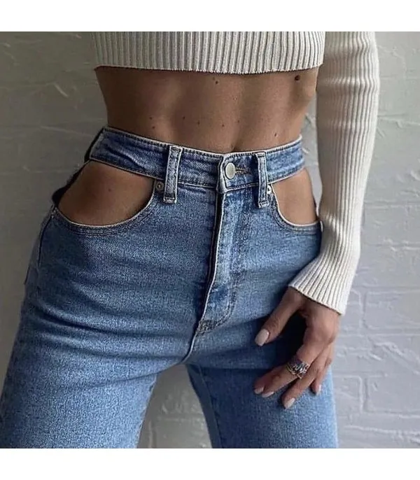 Jeans Vintage Cutout - Dream Shop