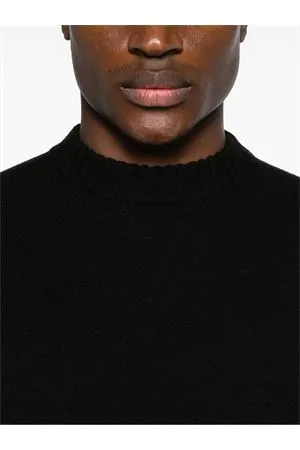 JIL SANDER Abbigliamento,Maglieria Maglione in lana cotta nera 