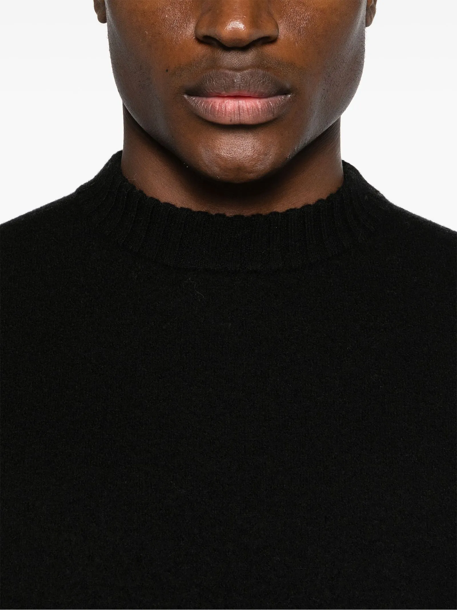JIL SANDER Abbigliamento,Maglieria Maglione in lana cotta nera 