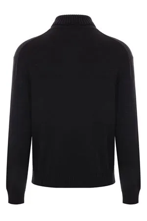 JIL SANDER Abbigliamento,Maglieria Maglione in lana nero 