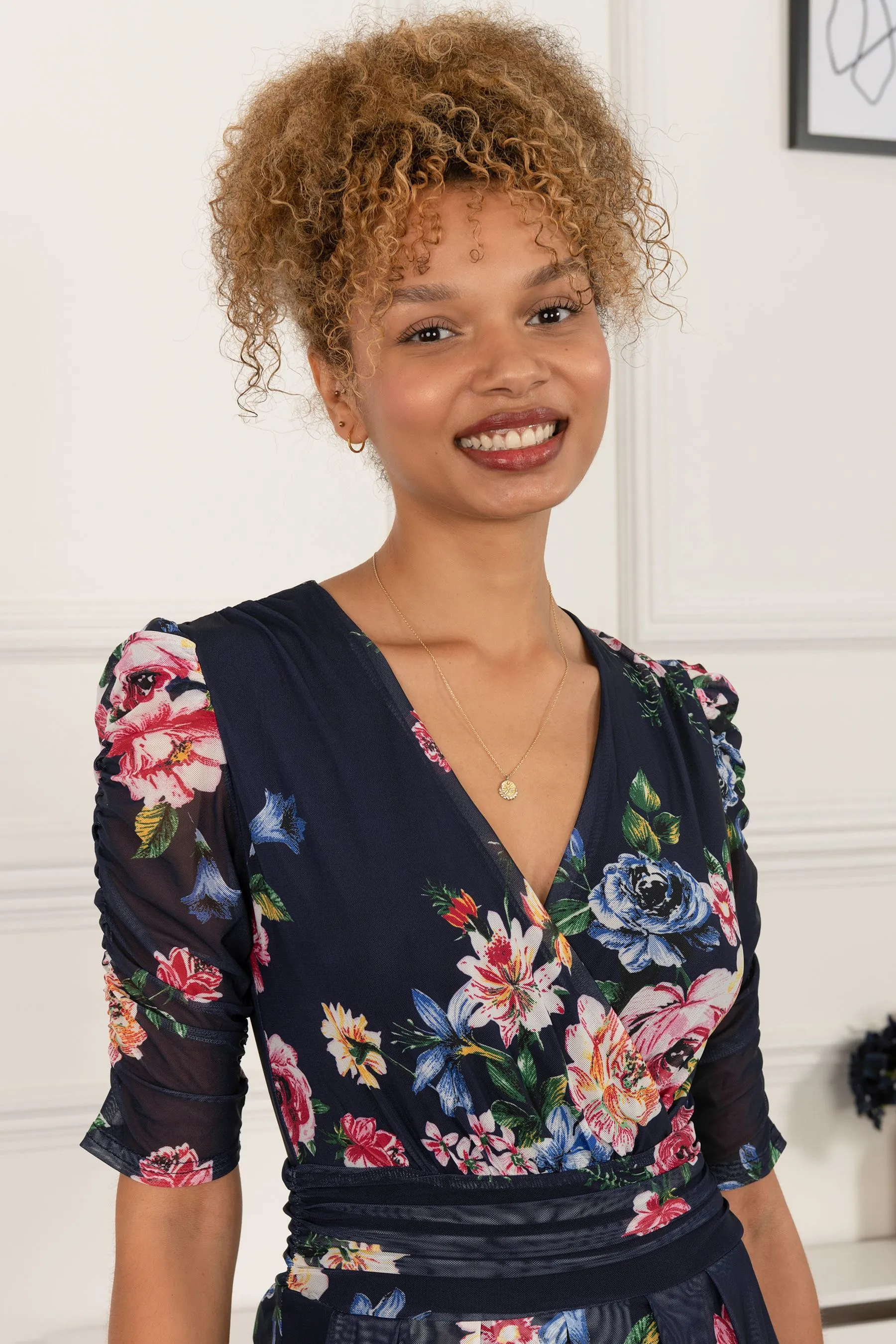 Jolie Moi - Haizley - Abito maxi Floreale Stampa a rete