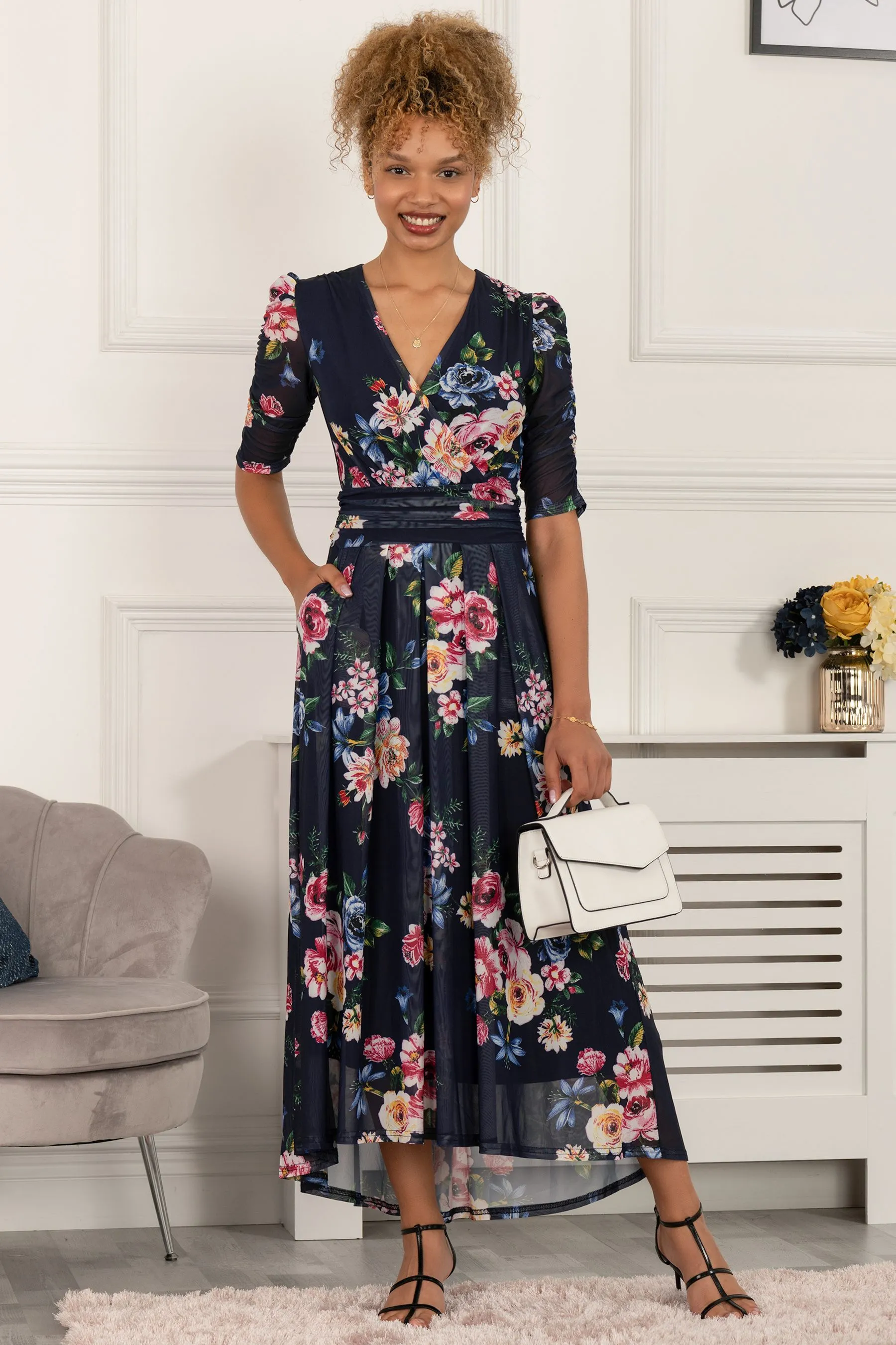 Jolie Moi - Haizley - Abito maxi Floreale Stampa a rete