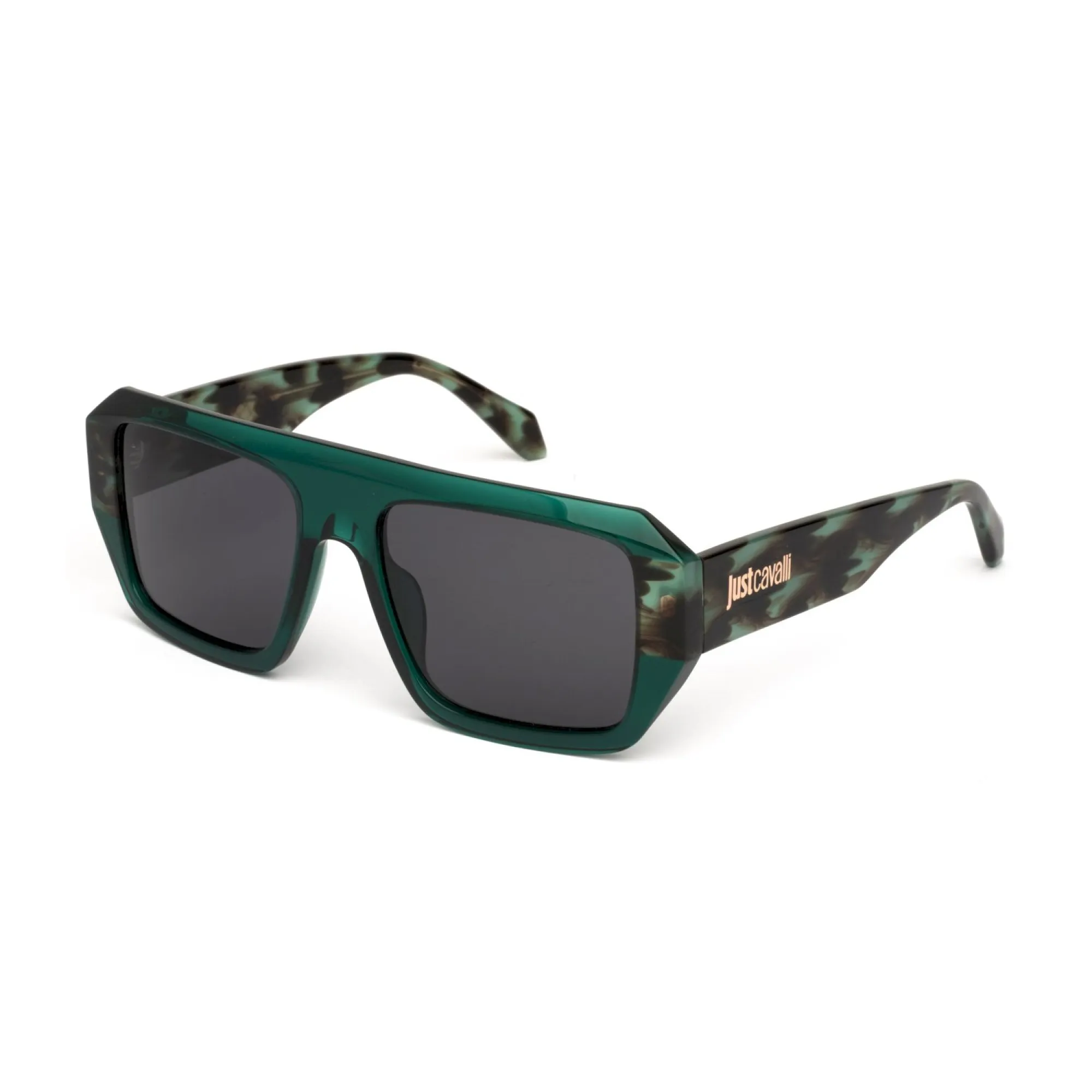   Just Cavalli SJC101V - 07LG Verde Superiore Bianco Verde Verde Trasparente   | Occhiale Da Sole Unisex 