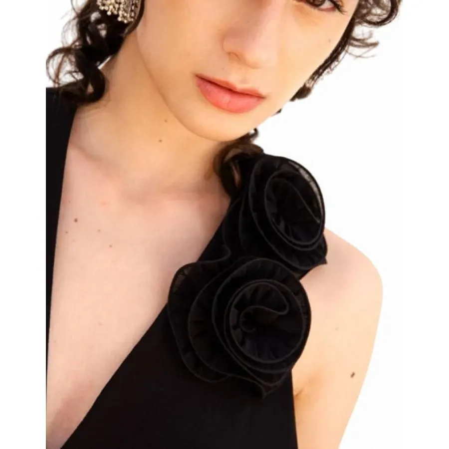 --Kaos Tuta Plisse Con Scollo Incrociato E Rouges-