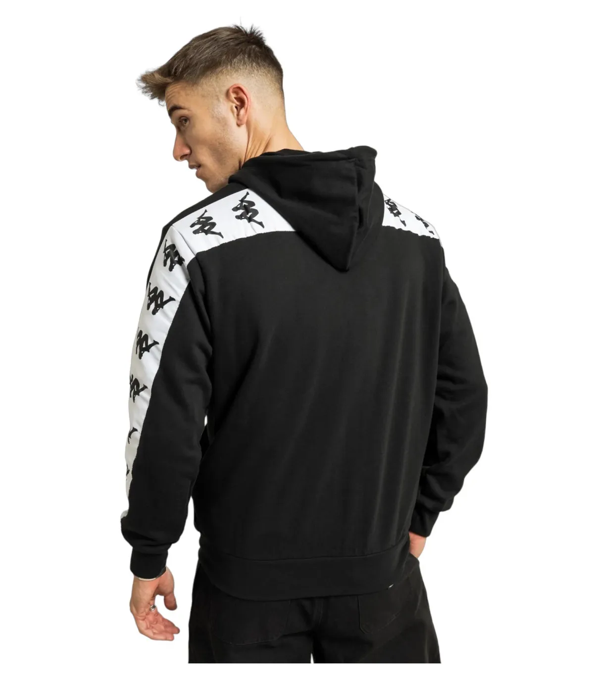 Kappa Uomo Felpa Con Zip Con Cappuccio