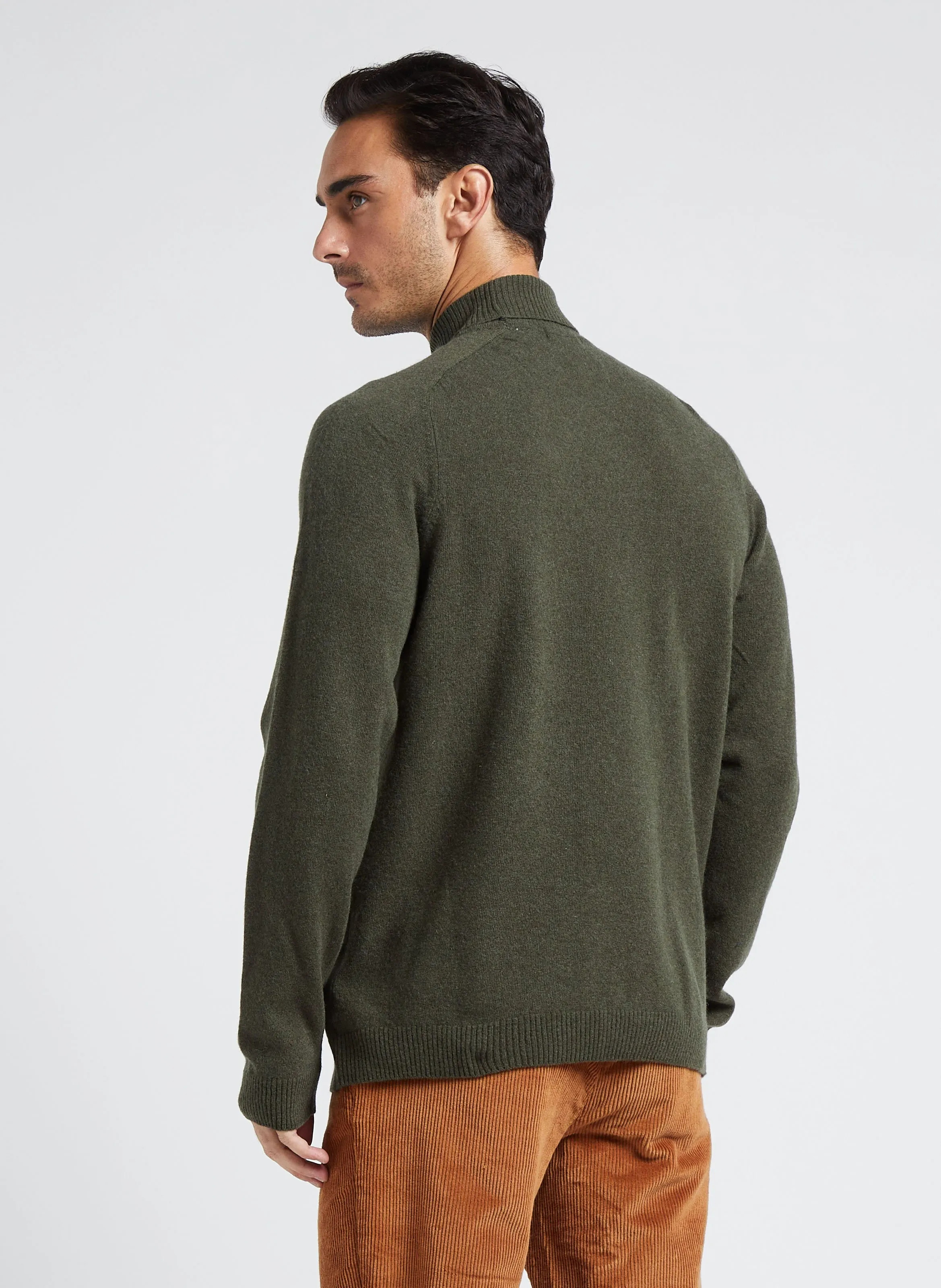  KNOWLEDGE COTTON APPAREL   Dolcevita regular fit in lana biologica | Verde