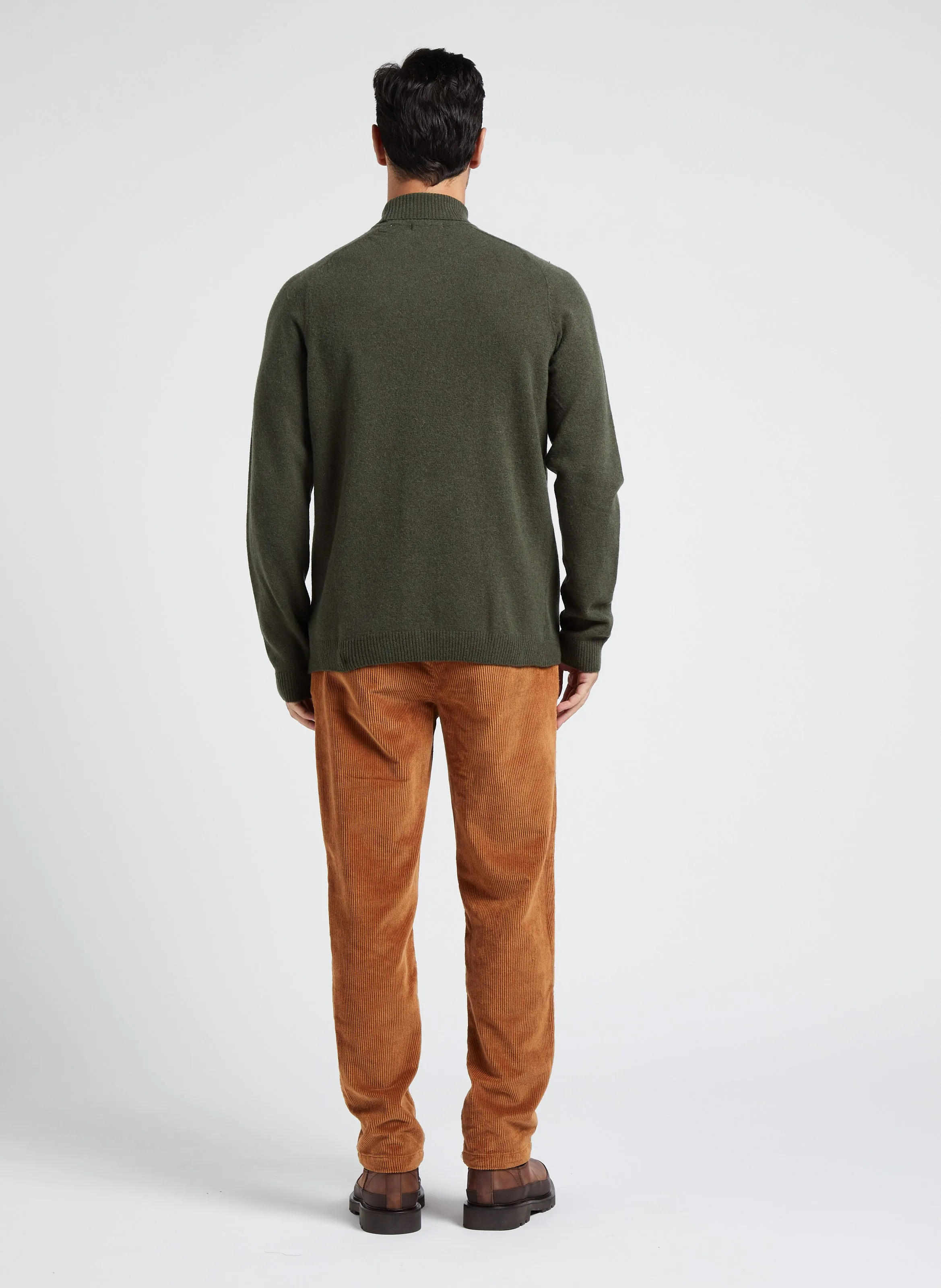  KNOWLEDGE COTTON APPAREL   Dolcevita regular fit in lana biologica | Verde