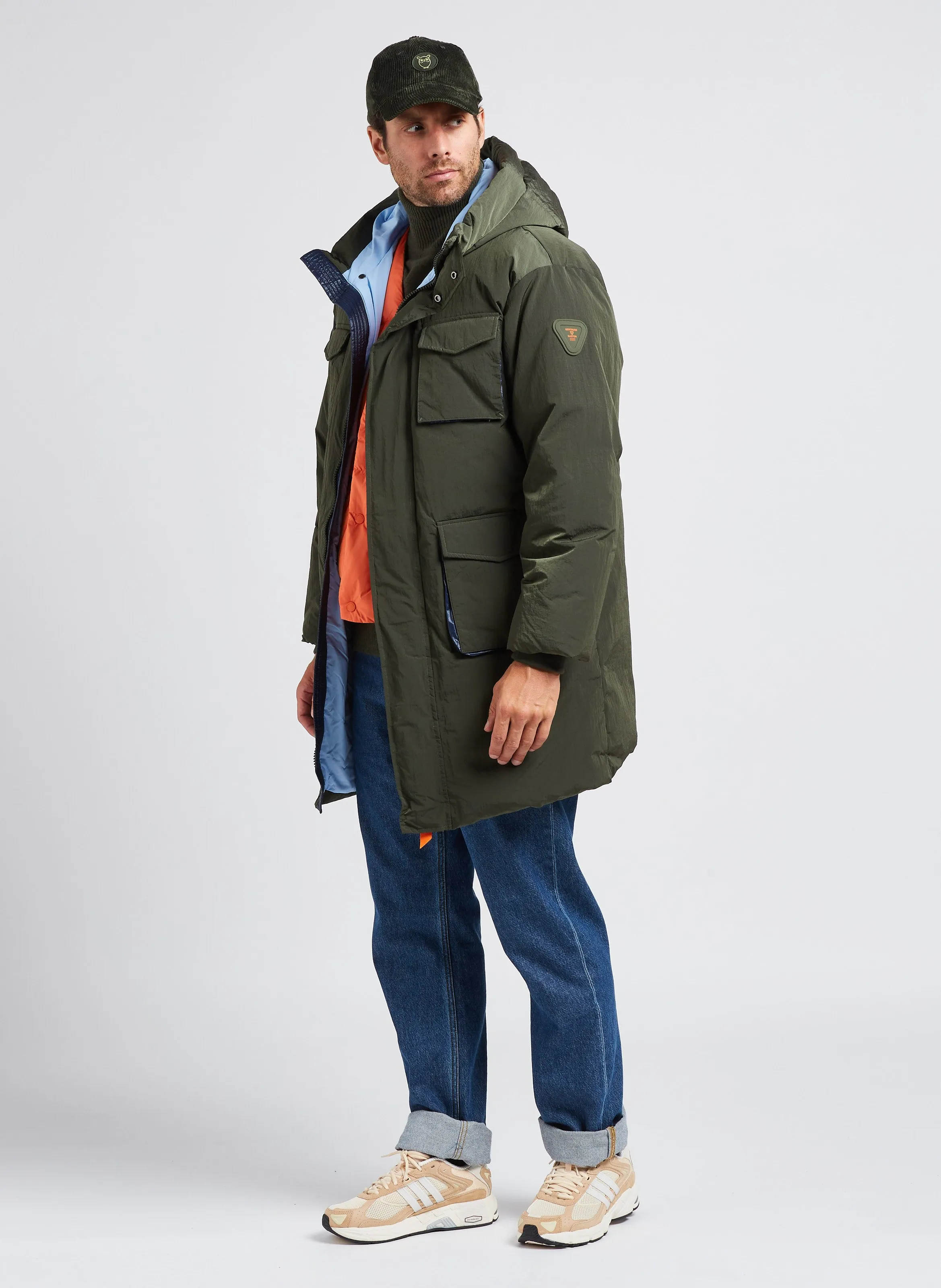 KNOWLEDGE COTTON APPAREL   Dolcevita regular fit in lana biologica | Verde