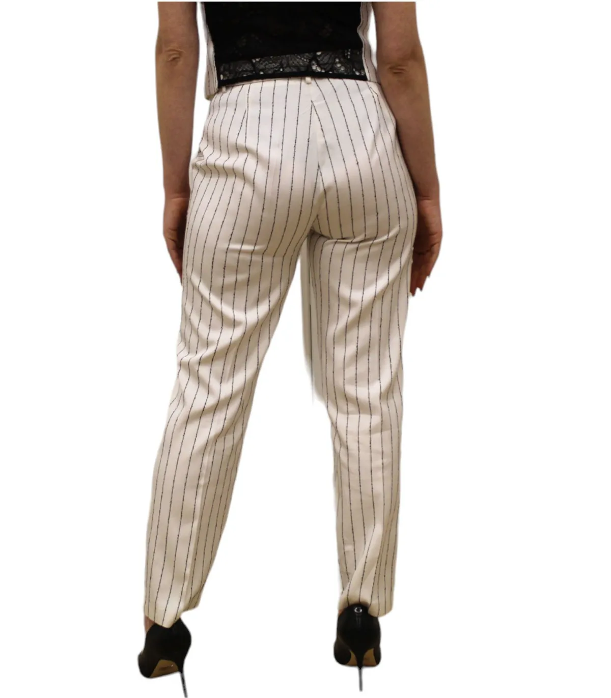 Kocca Donna Pantaloni  Con Fantasia A Righe Hans