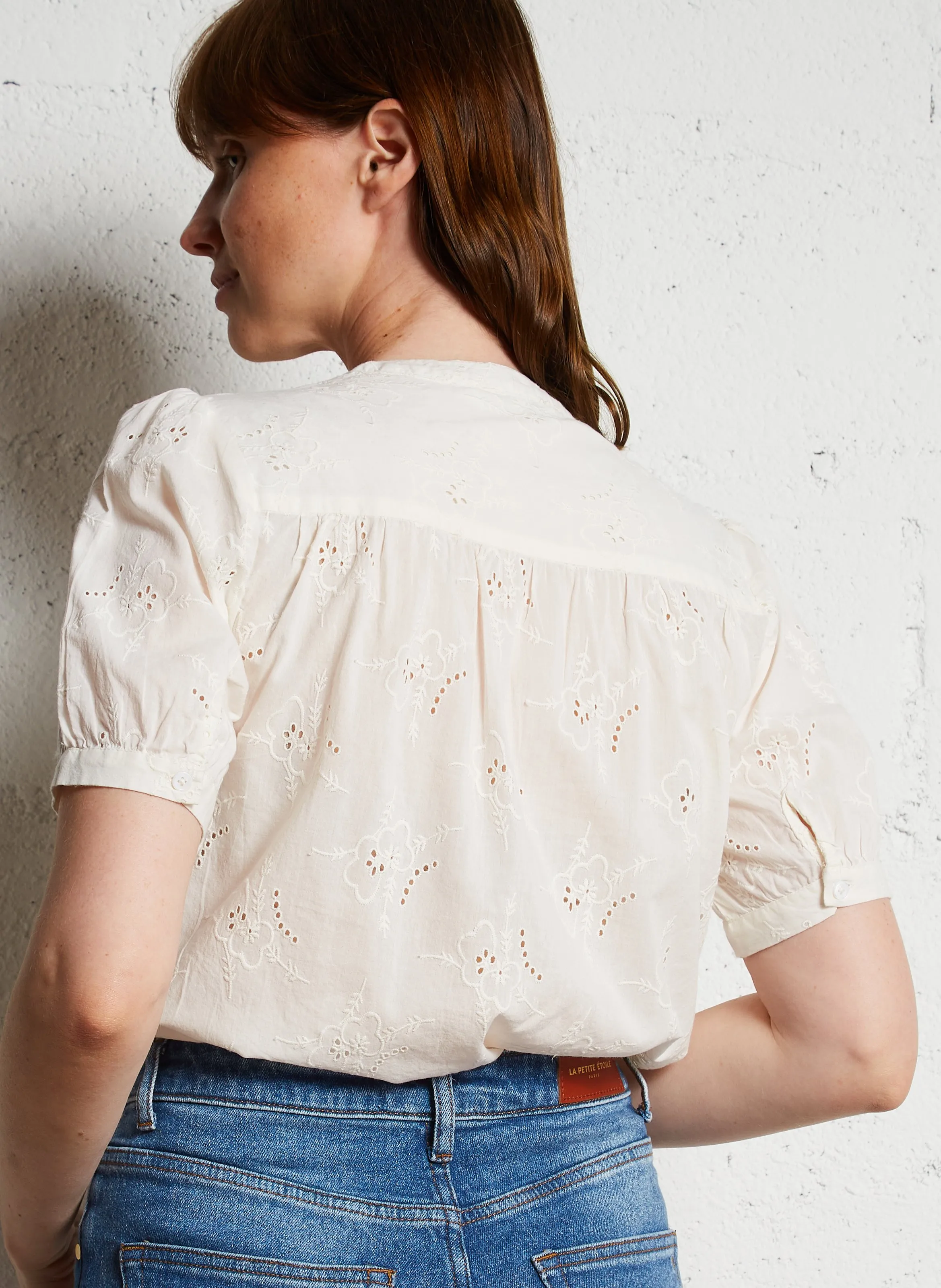  LA PETITE ETOILE   THEA - Camicia diritta con collo rotondo in cotone | Beige