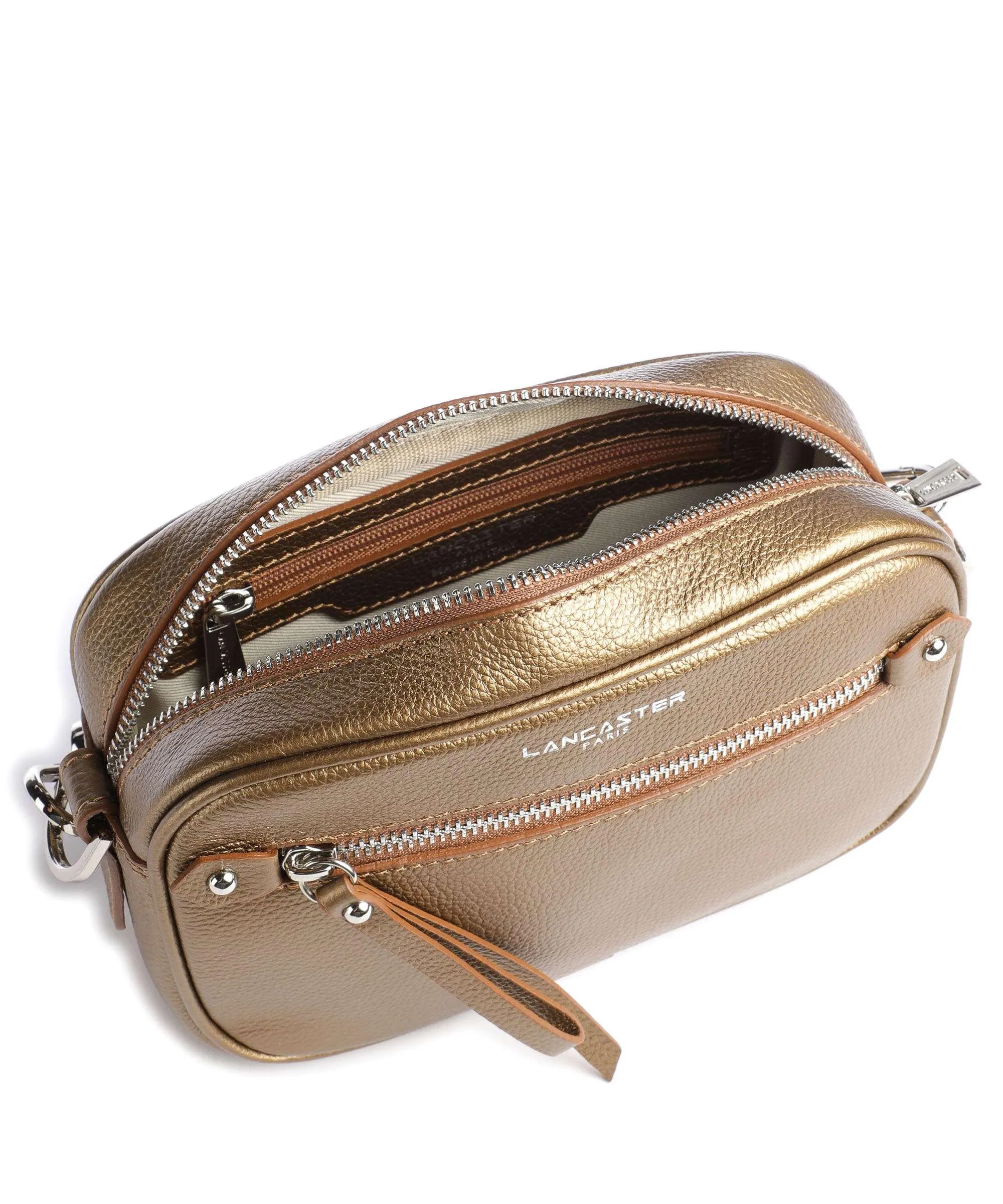  Lancaster Firenze Borsa a tracolla pelle di vacchetta grana oro  