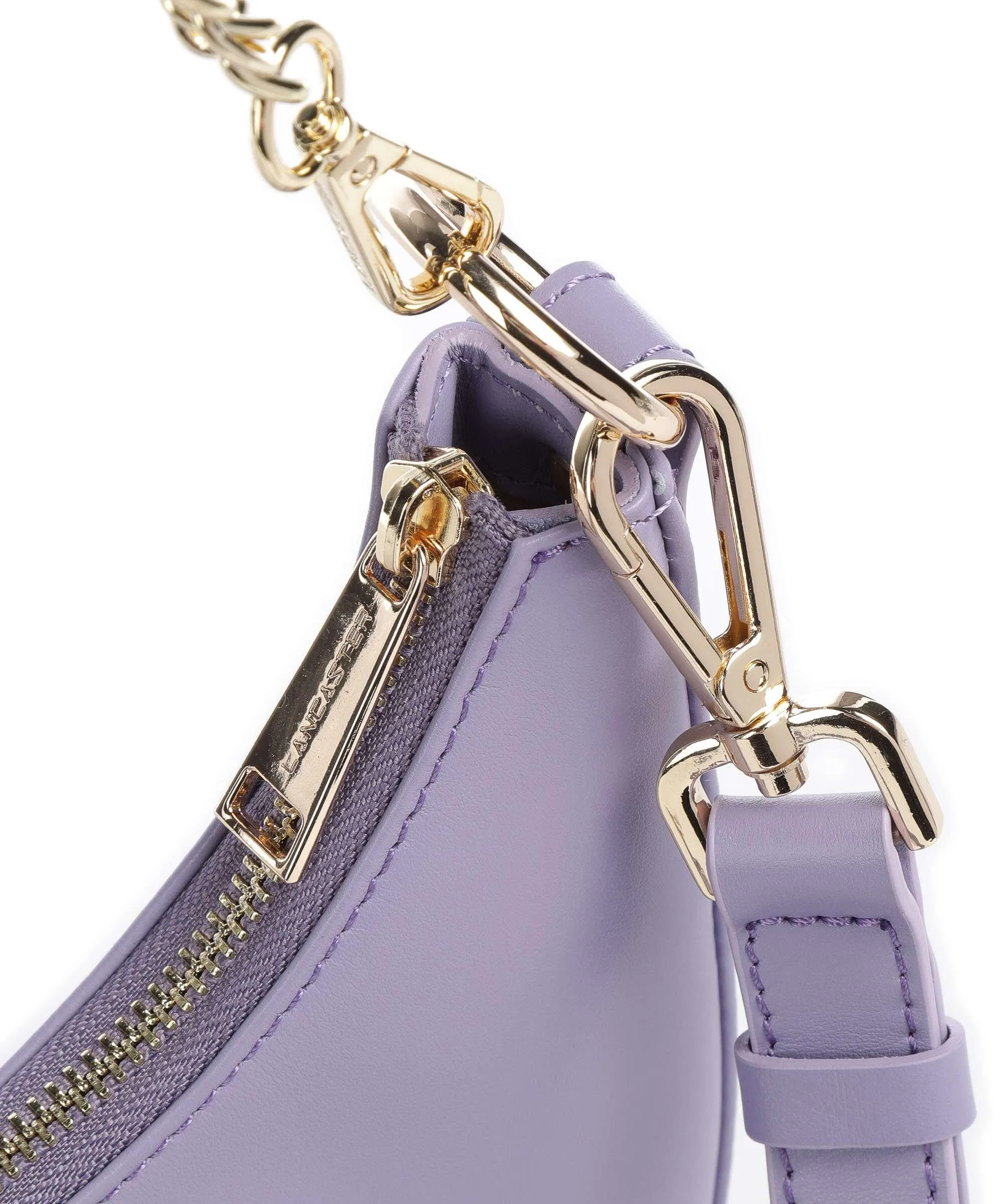  Lancaster Paris Aimy Borsa a spalla pelle di vacchetta finemente grana viola  