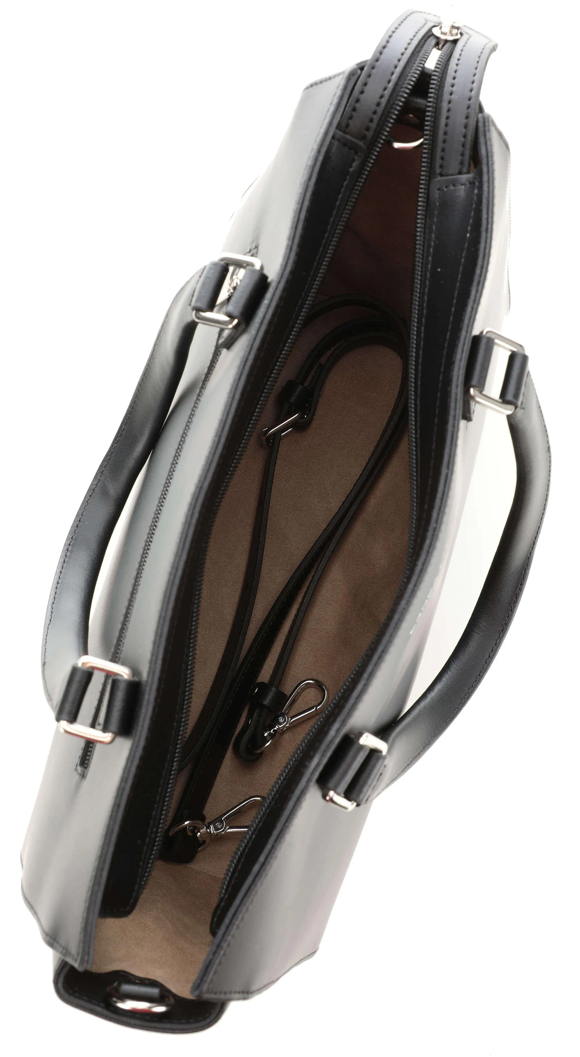  Lancaster Smooth Borsa a mano pelle bovina nero  