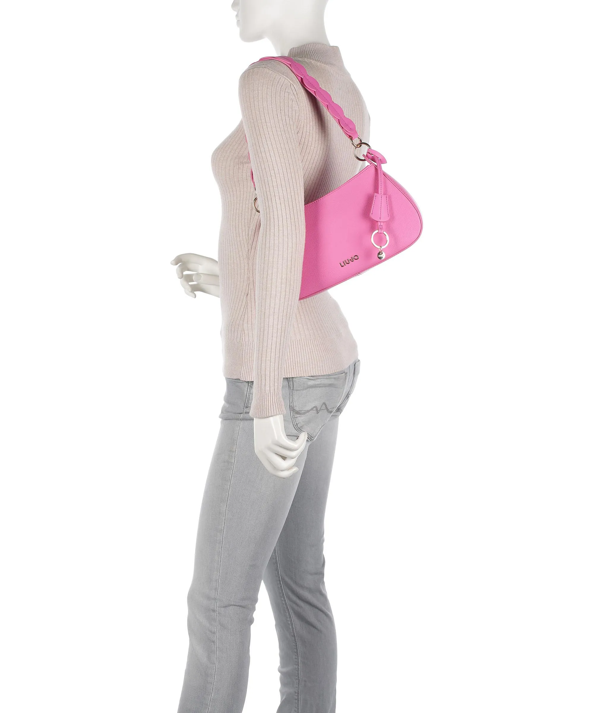  Liu Jo Agar Borsa a spalla pelle sintetica pink  