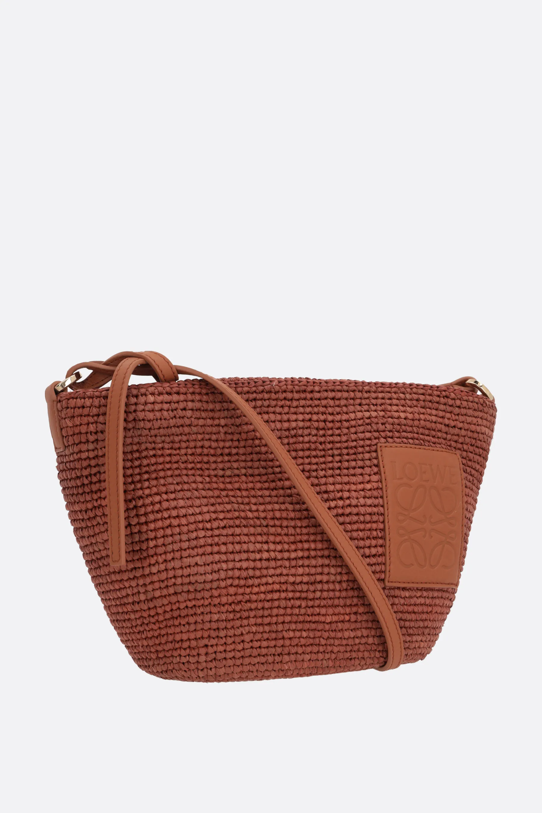LOEWE borsa a tracolla Slit Pochette in rafia