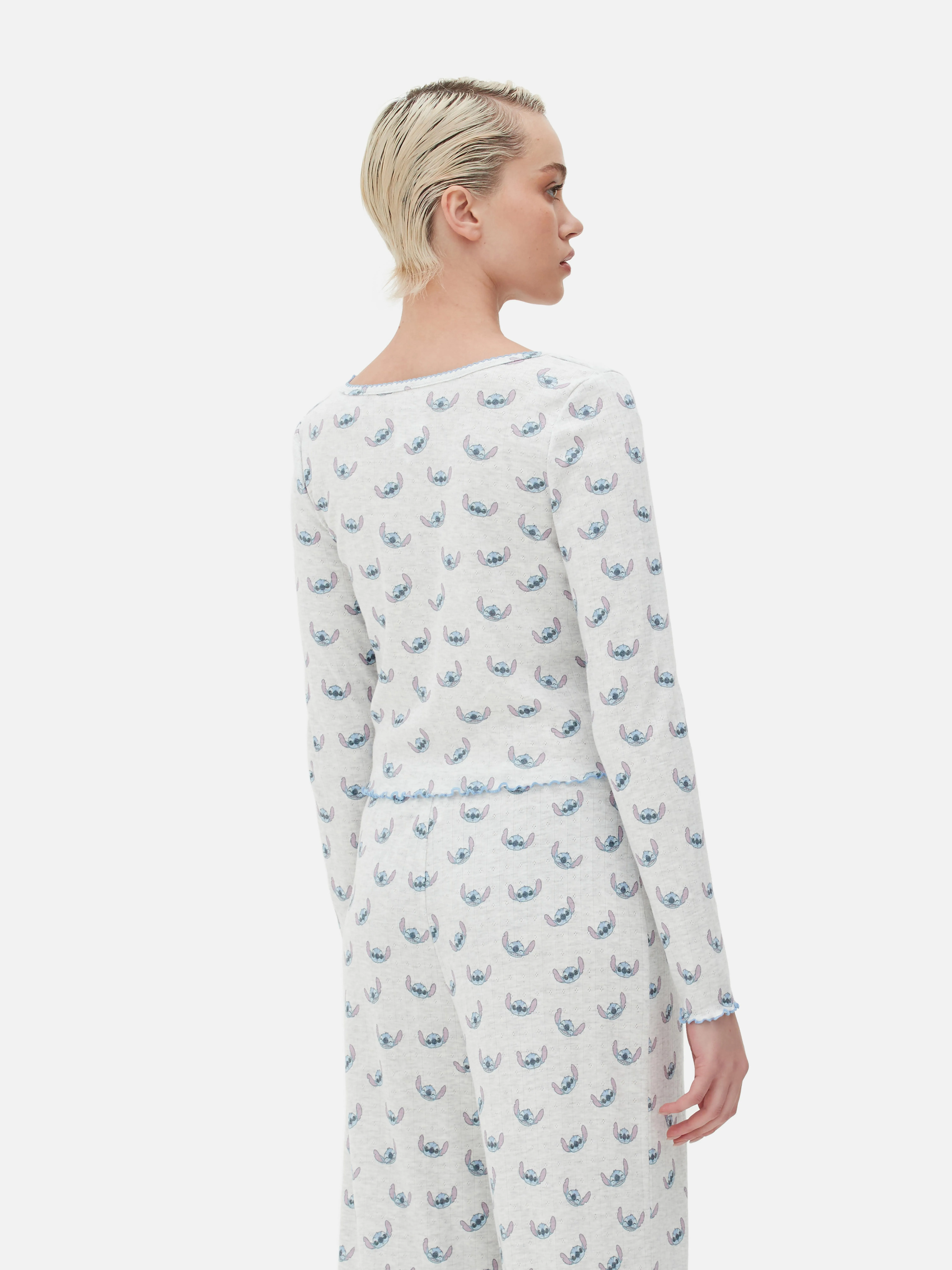 Maglia pigiama traforata coordinata Stitch Disney