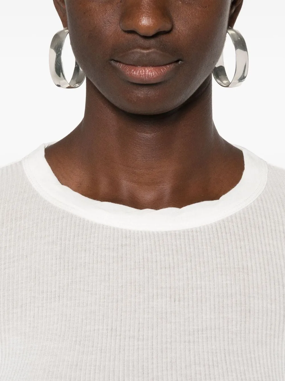 Maglietta a manica lunga a costine di Rick Owens