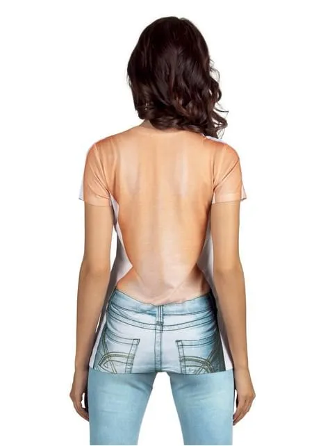 Maglietta da ragazza senza maglietta per donna
