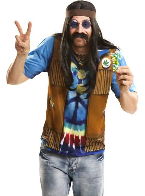 Maglietta festival hippie uomo