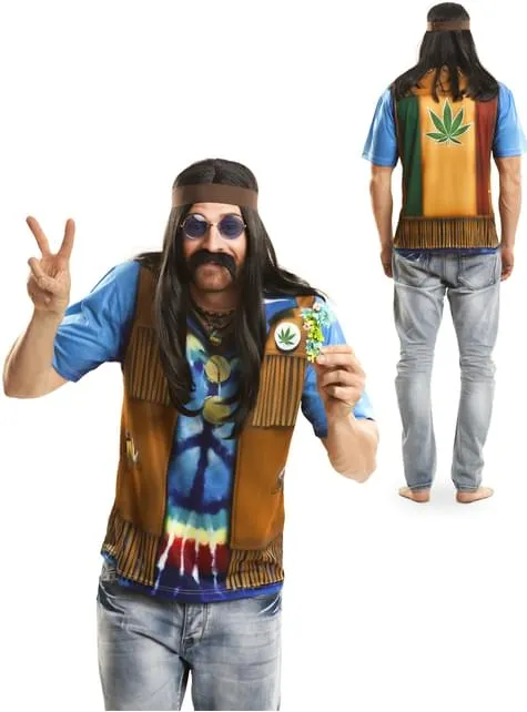 Maglietta festival hippie uomo