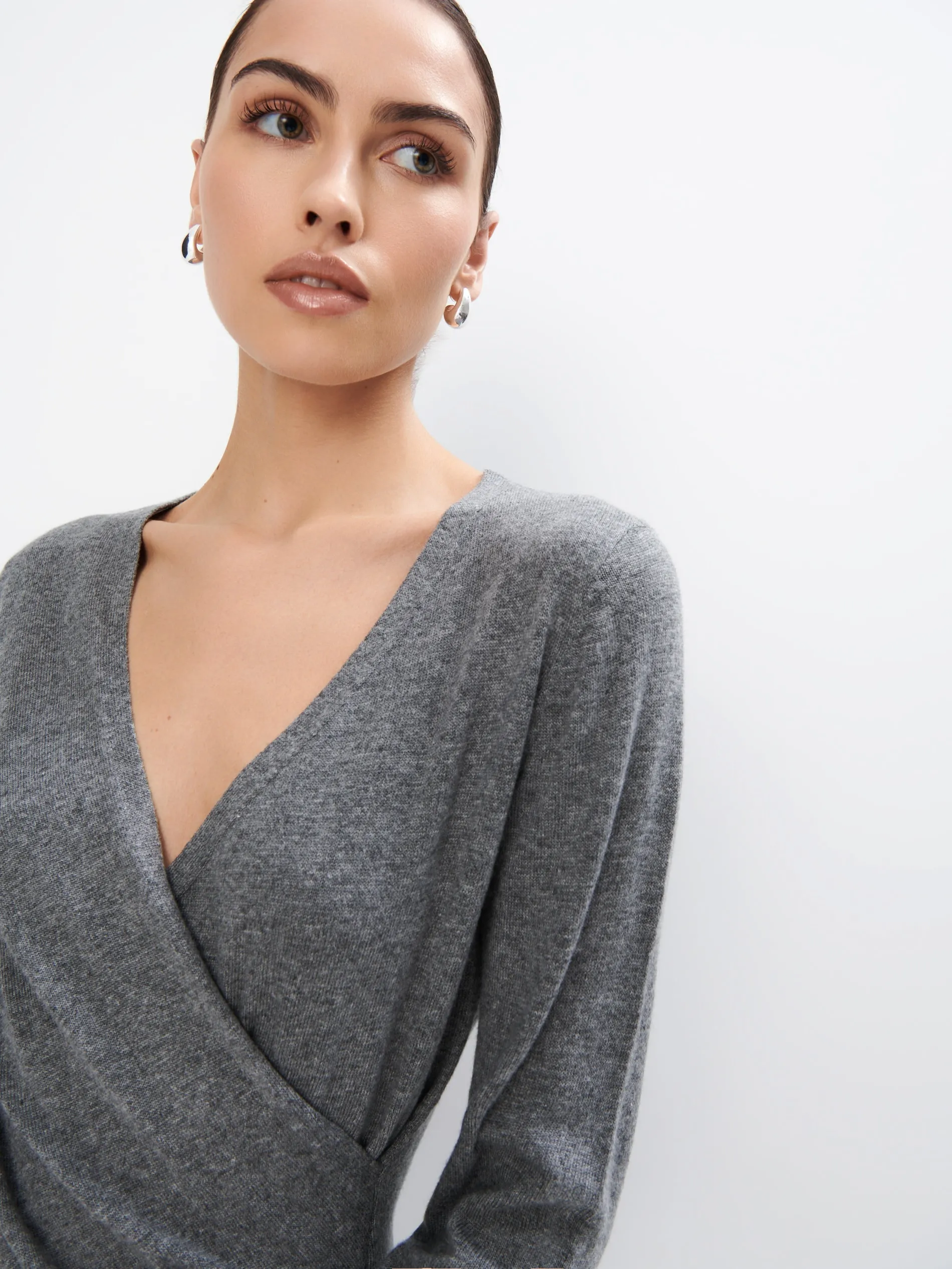 Maglione con scollo sovrapposto