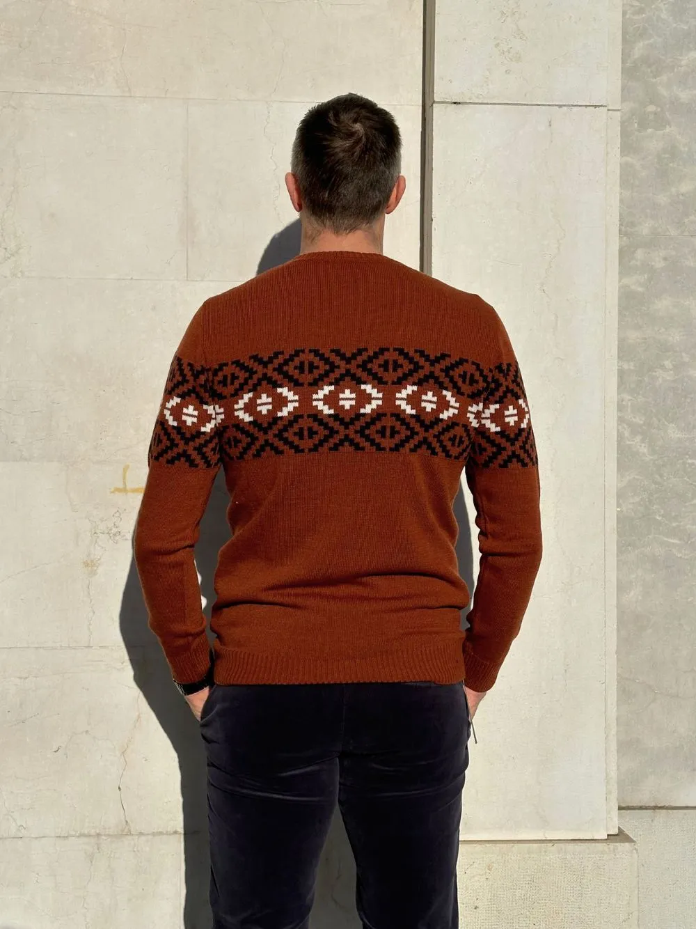 Maglione girocollo greche