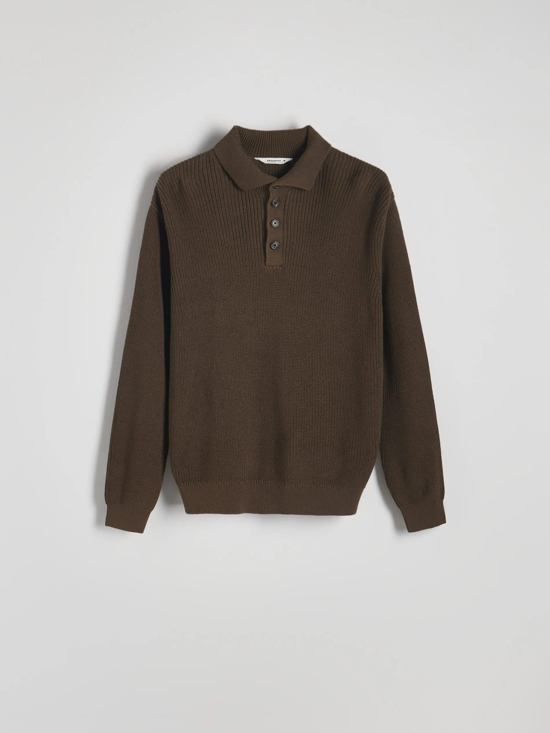 Maglione in cotone con colletto