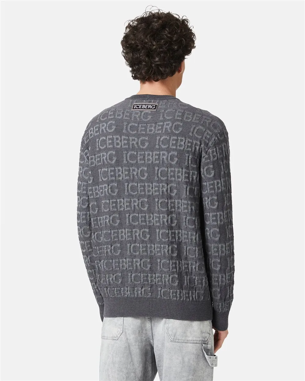 Maglione in lana con logo
