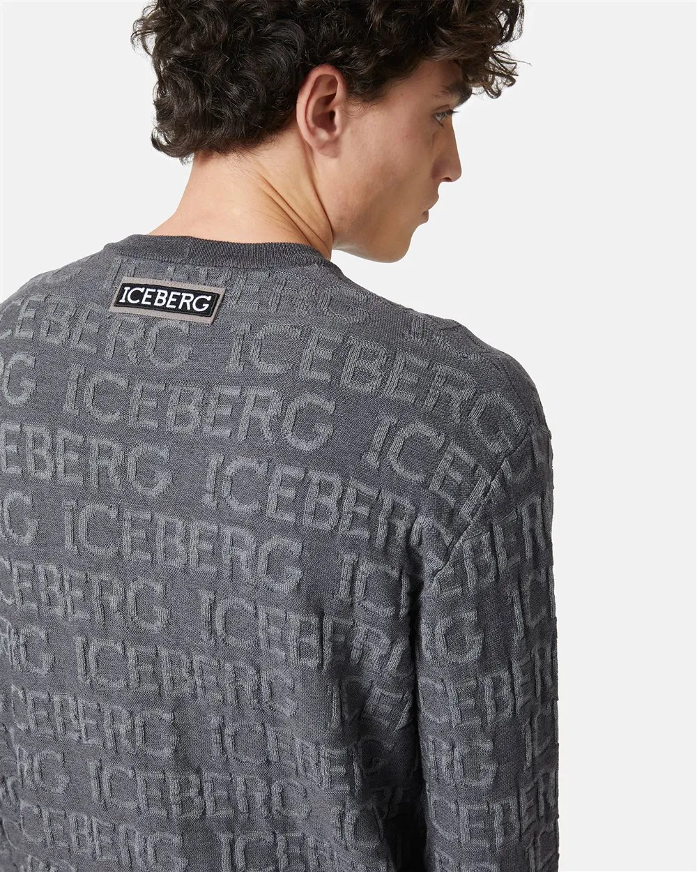 Maglione in lana con logo