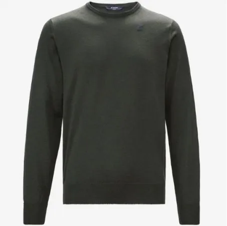 Maglione K-way Sebastien K6113BW Lana Merino 890 Verde