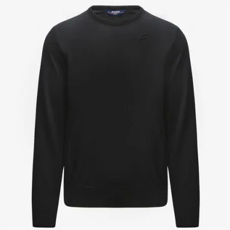 Maglione K-way Sebastien K6113BW Lana Merino USY Nero