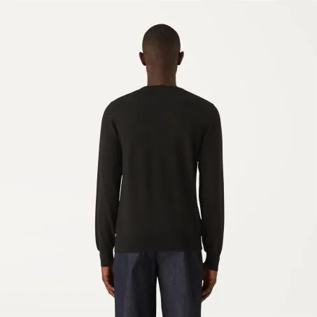 Maglione K-way Sebastien K6113BW Lana Merino USY Nero