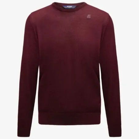 Maglione K-way Sebastien K6113BW Lana Merino WNT Bordeaux