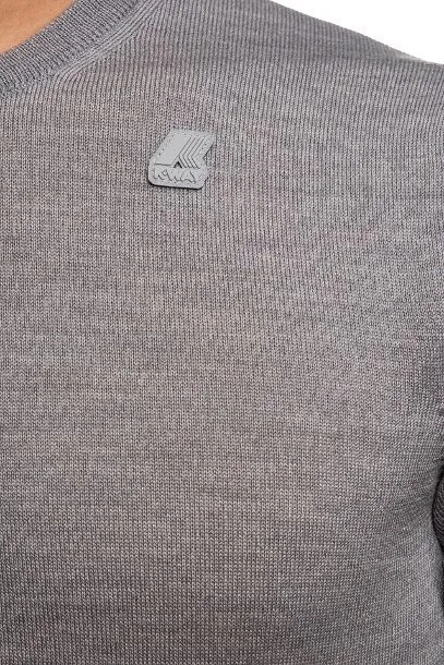 Maglione K-way Sebastien K6113BW Lana Merino XBD Grigio