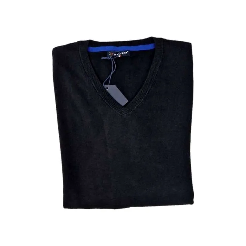 Maglione Maxfort punta in cotone nero