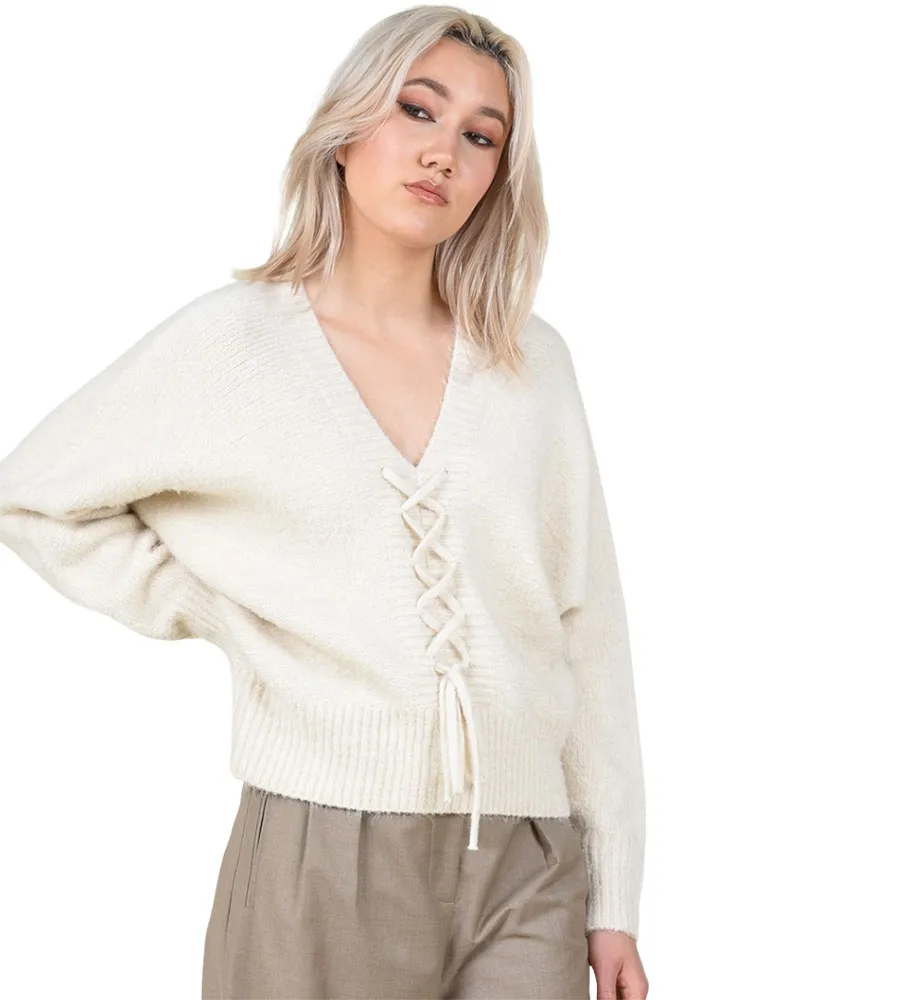 Maglione scollo a V Donna Molly Bracken