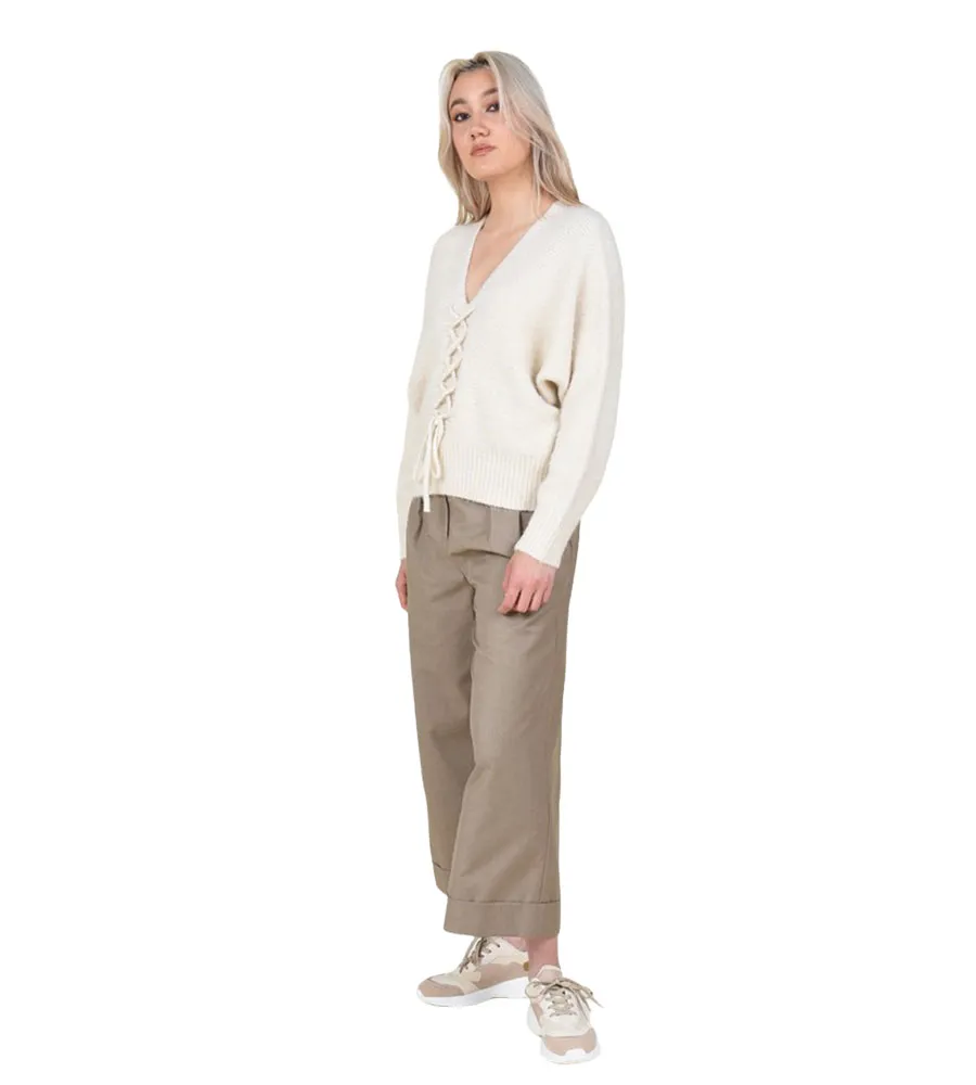 Maglione scollo a V Donna Molly Bracken