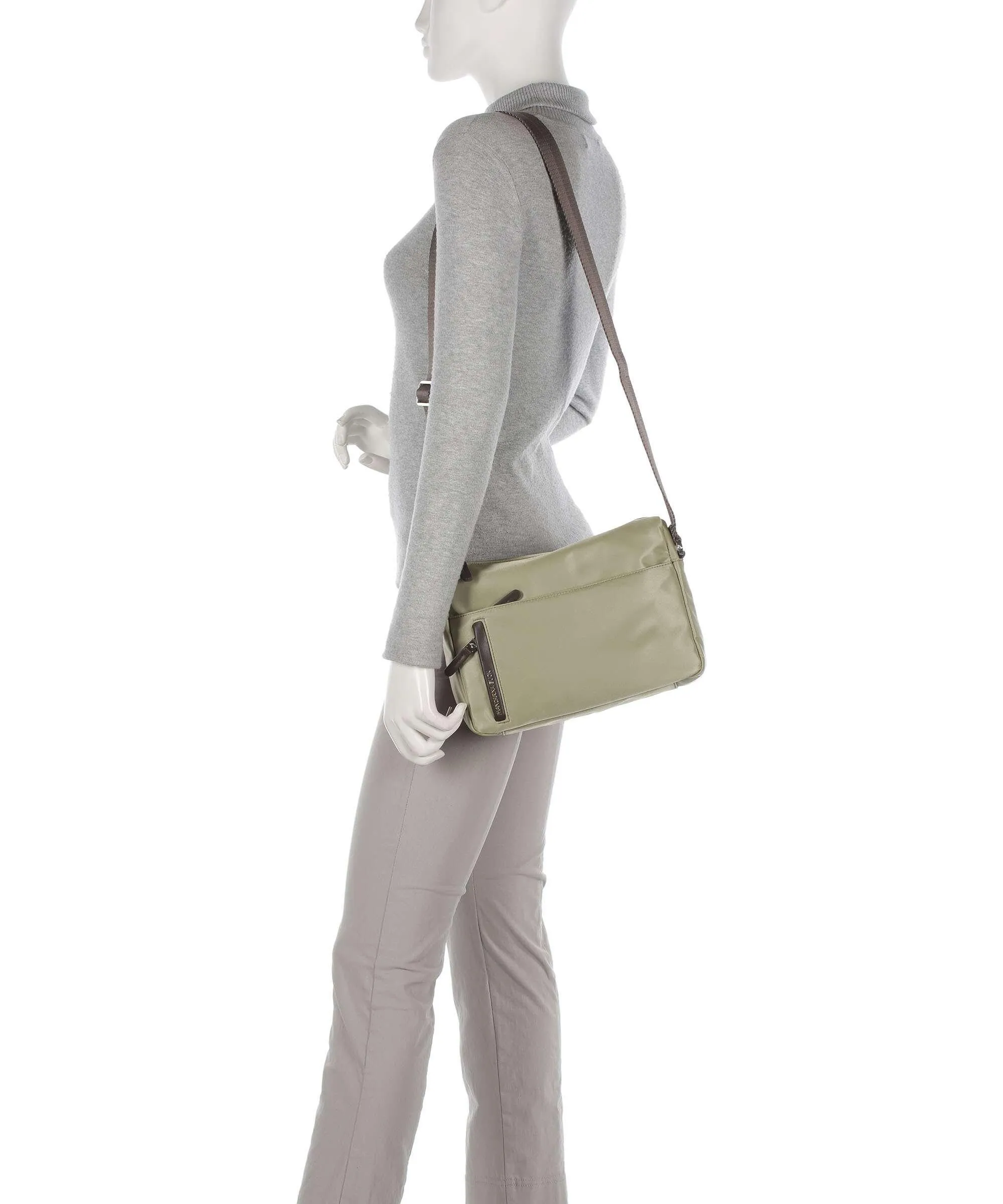  Mandarina Duck Hunter Borsa a spalla nylon verde  