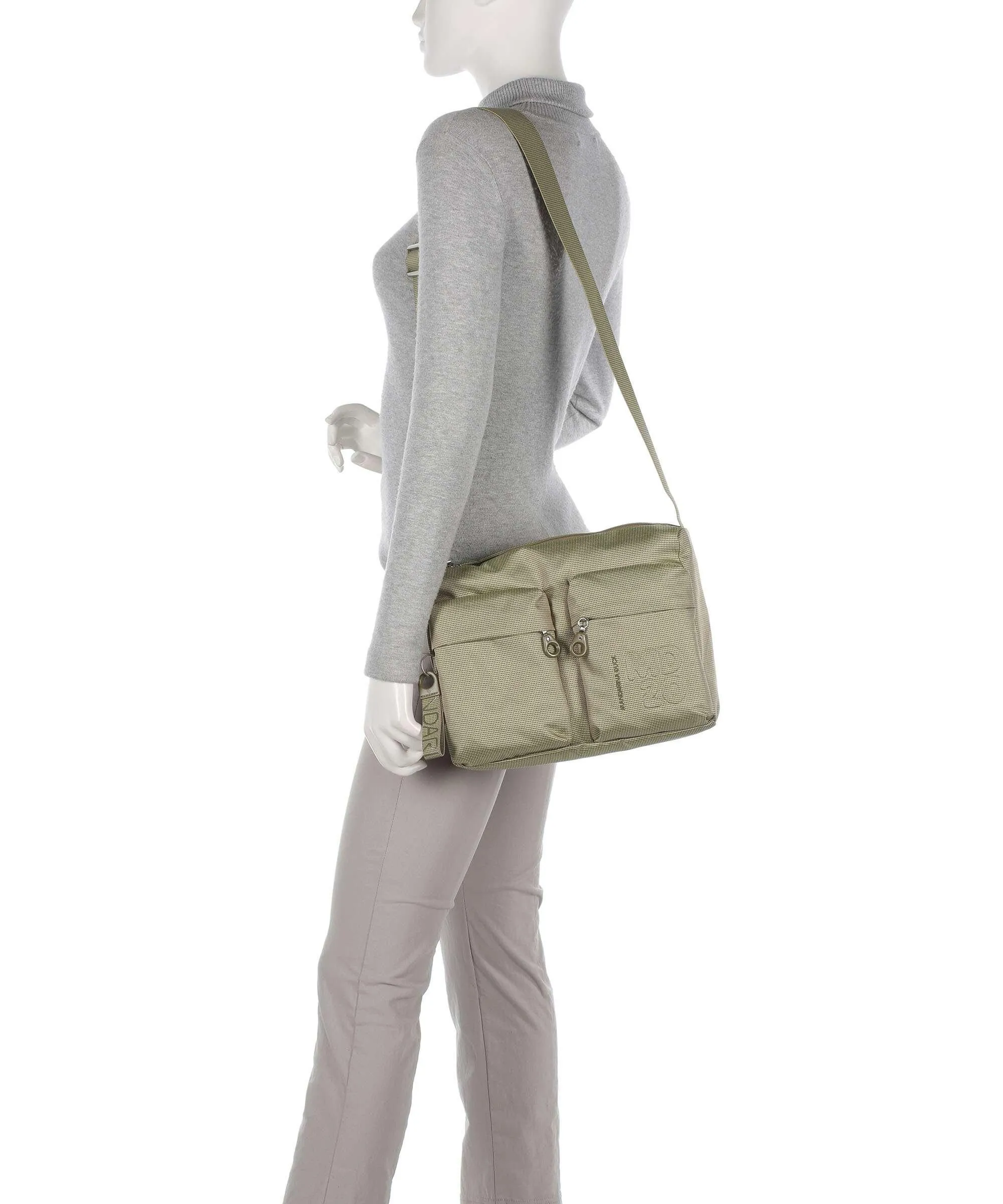  Mandarina Duck MD20 Borsa a spalla poliestere verde chiaro  