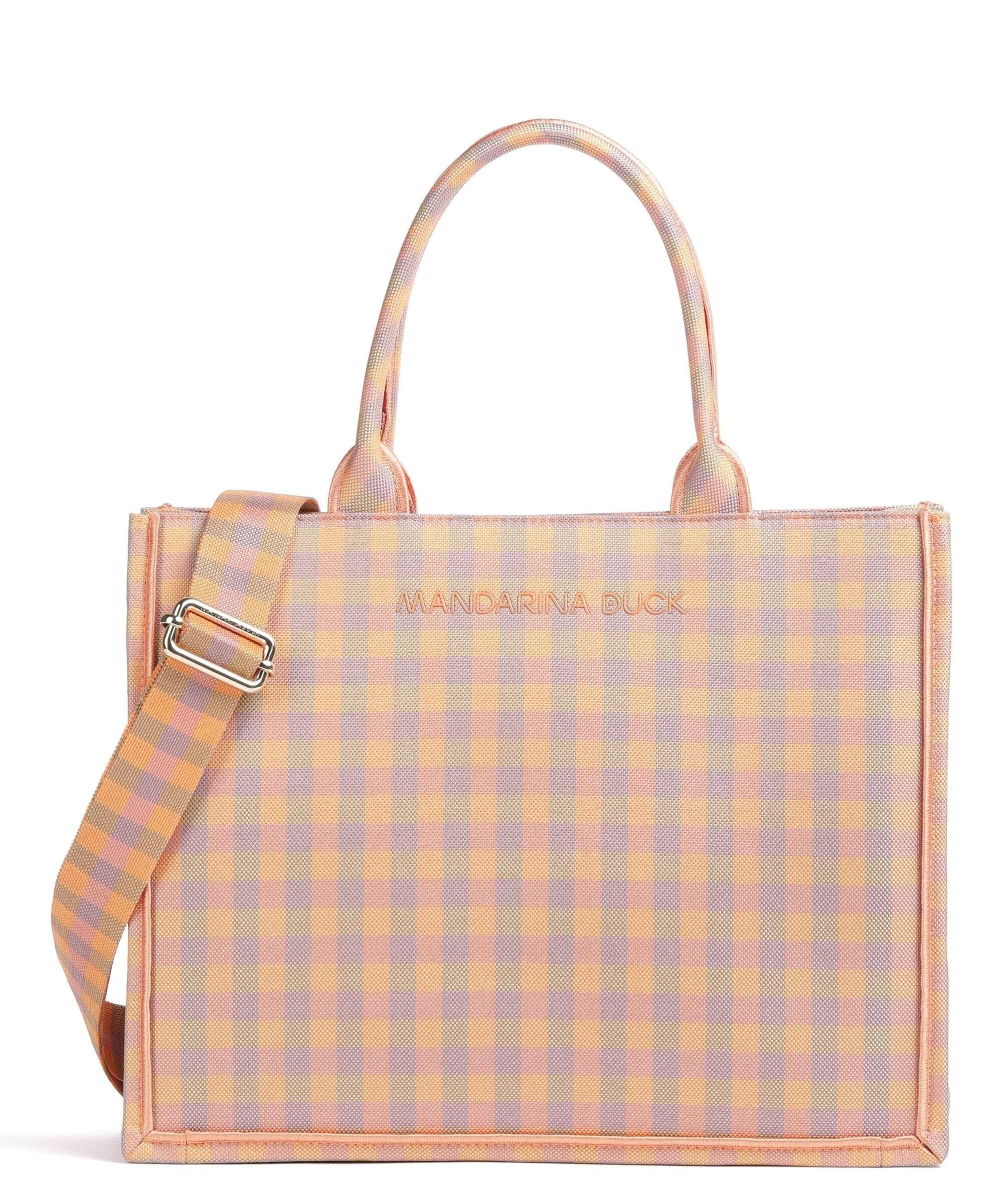  Mandarina Duck Vichy Borsa shopper poliestere multicolore  