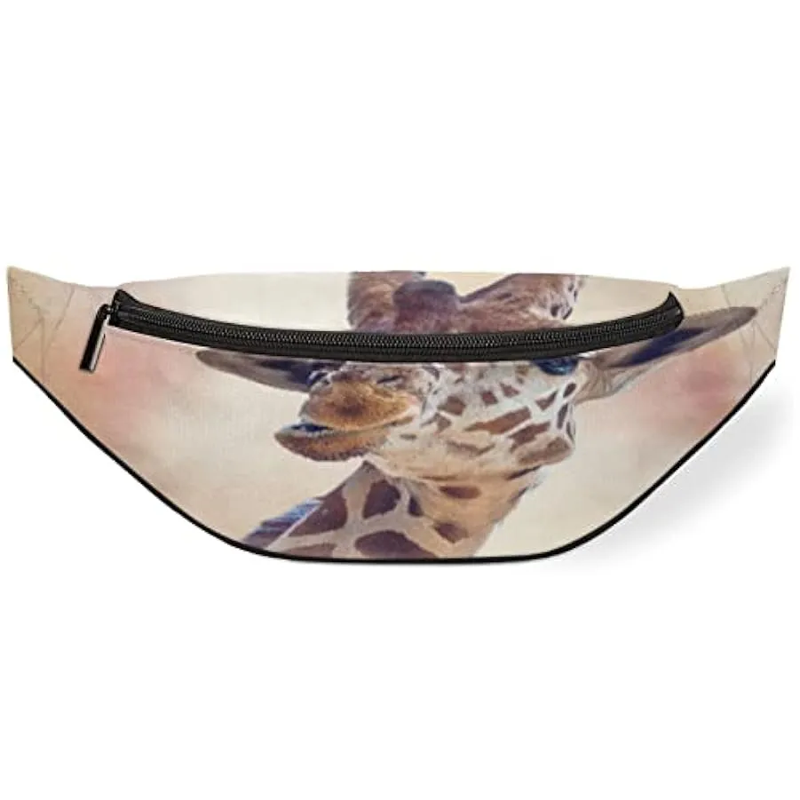Marsupio a forma di giraffa, per donne, uomini, divertenti marsupio con animale, leggero, borsa da cintura, regalo per corsa, sp