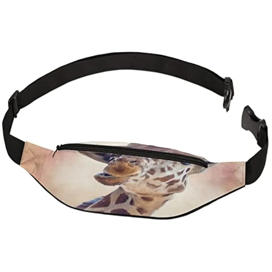 Marsupio a forma di giraffa, per donne, uomini, divertenti marsupio con animale, leggero, borsa da cintura, regalo per corsa, sp