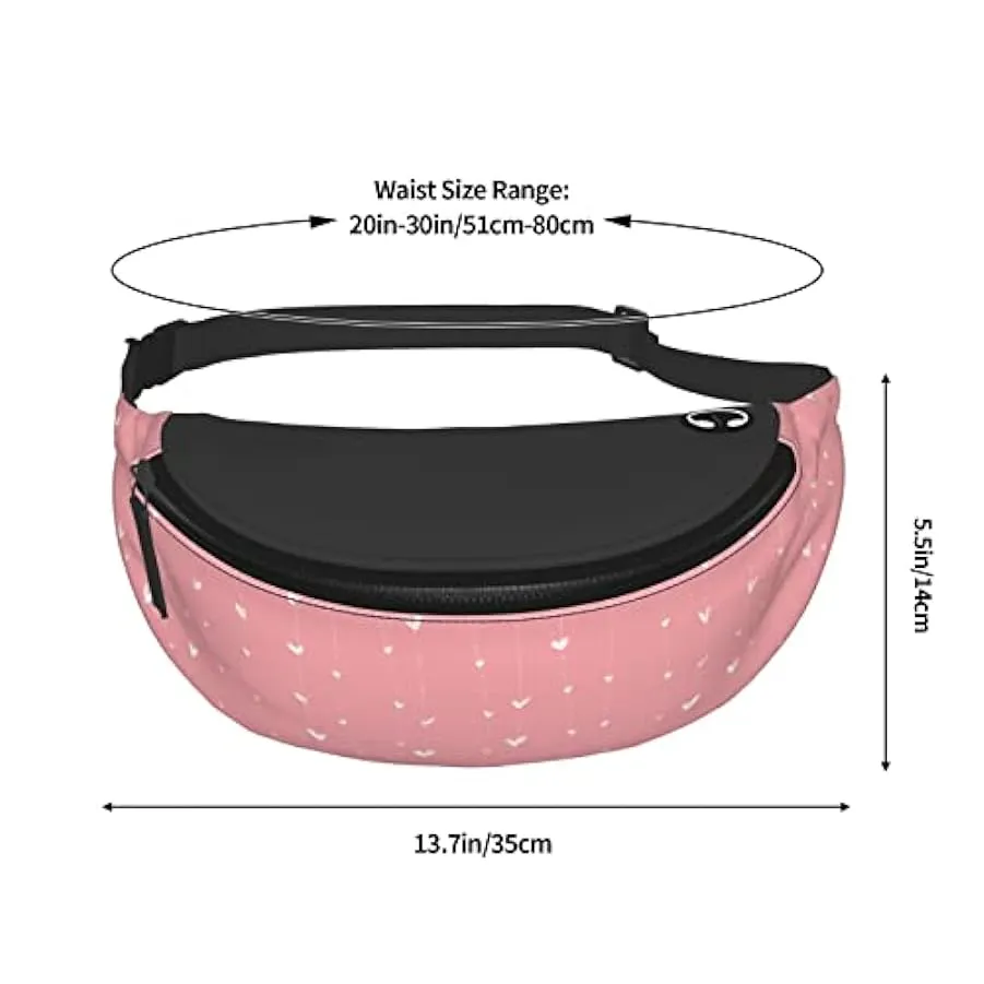 Marsupio da escursionismo Marsupio leggero a tracolla per ragazza con cuore rosa Love Heart 209633529