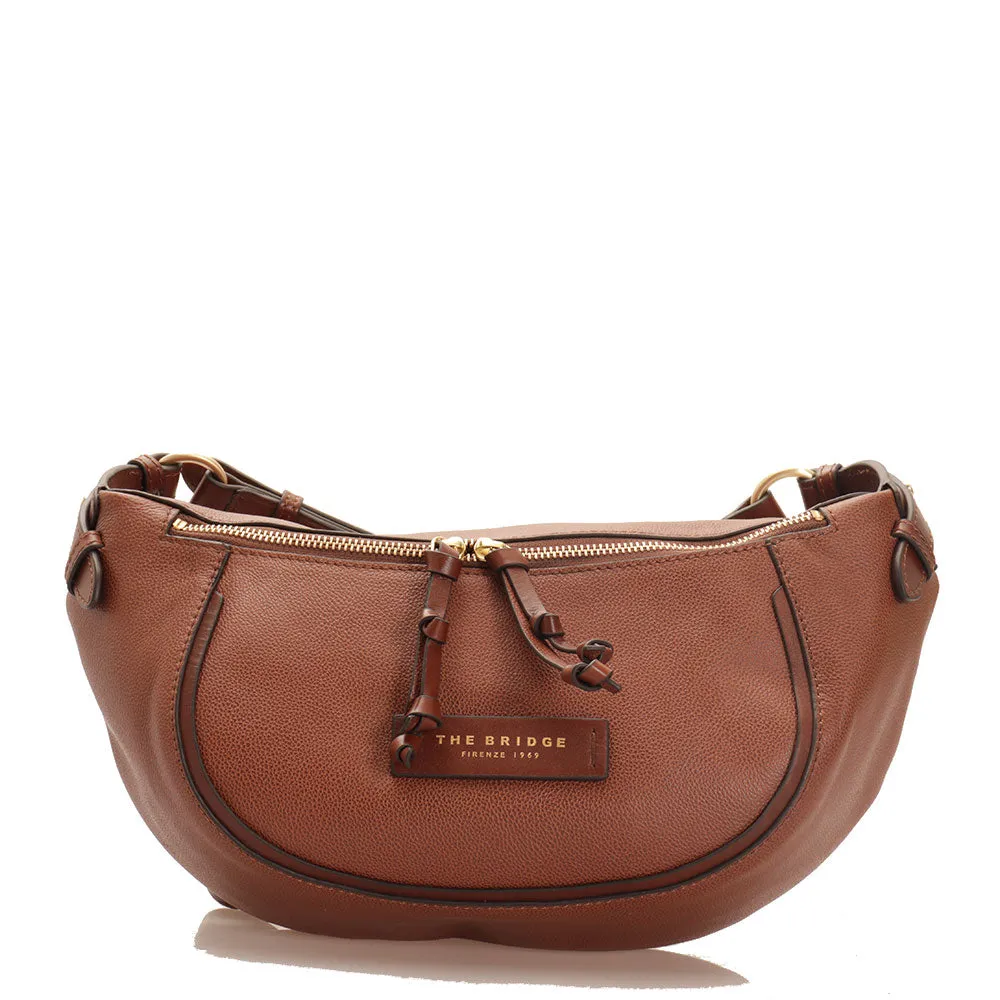 Marsupio Donna THE BRIDGE linea Domitilla in Pelle Marrone
