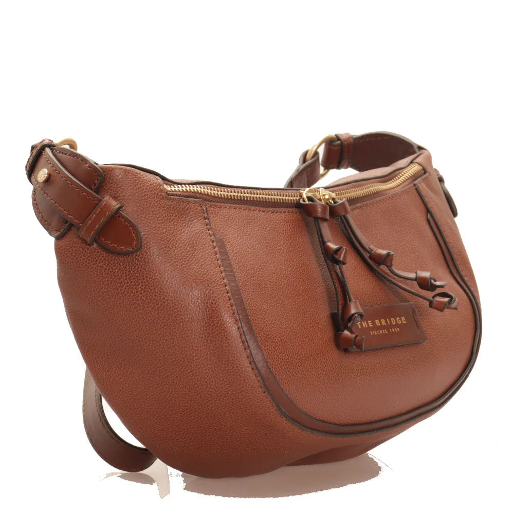 Marsupio Donna THE BRIDGE linea Domitilla in Pelle Marrone