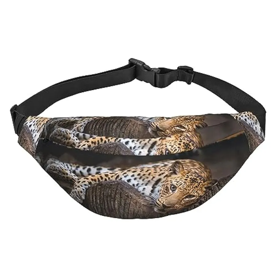 Marsupio leopardato sull’albero per donne uomini marsupio cintura regolabile casual marsupio marsupio per viaggi escursionismo m