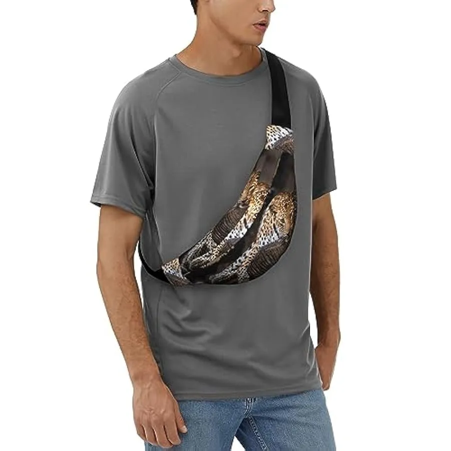 Marsupio leopardato sull’albero per donne uomini marsupio cintura regolabile casual marsupio marsupio per viaggi escursionismo m