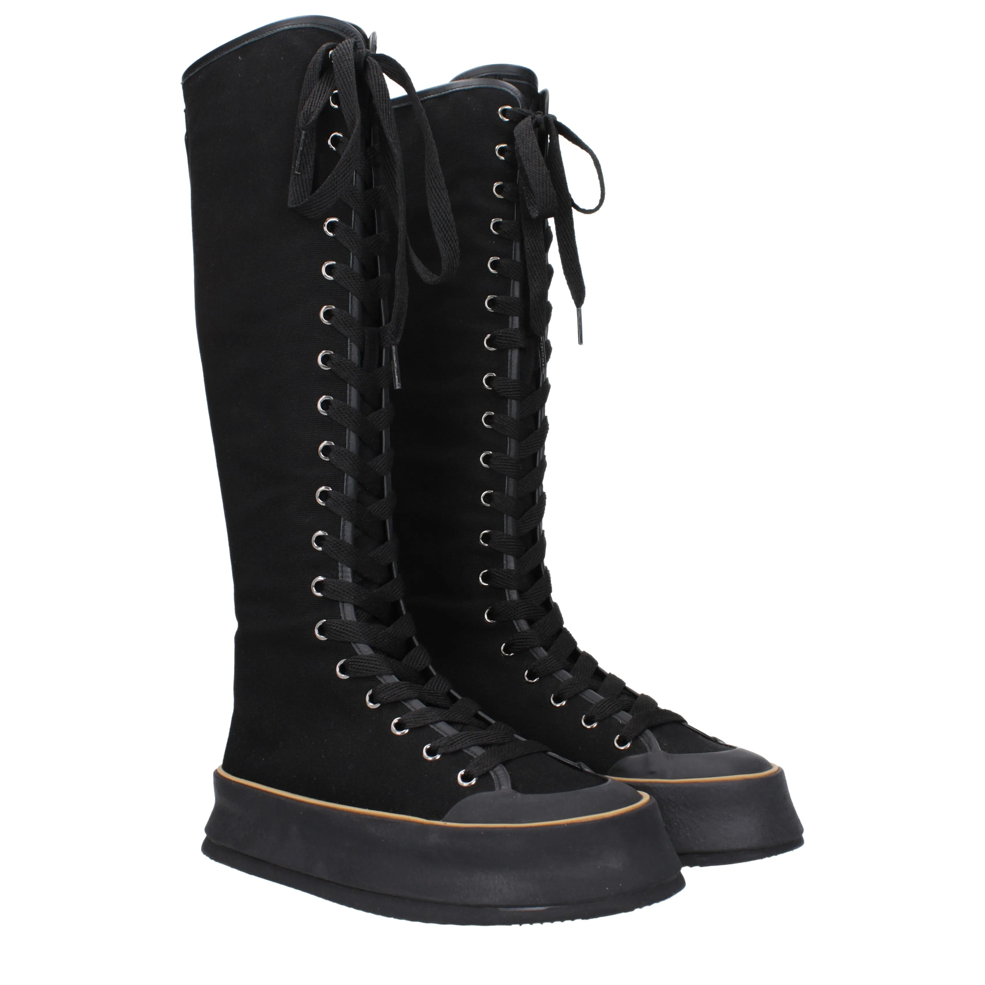 Max Mara Stivali Donna Tessuto Nero